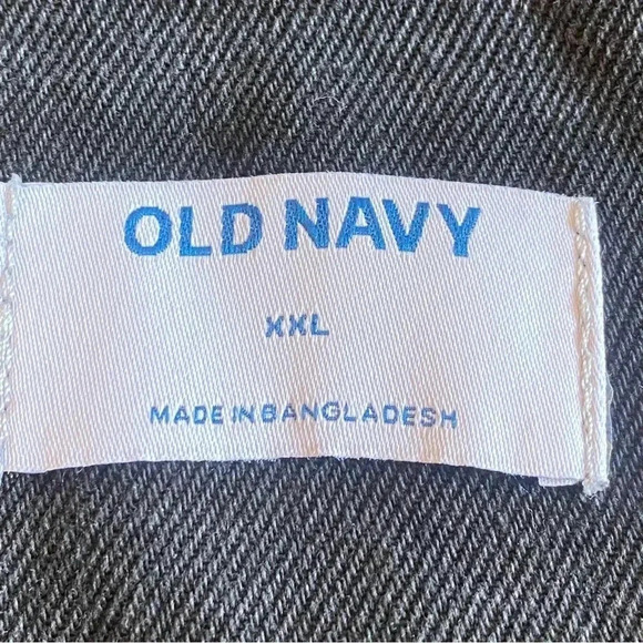 Old Navy XXL Overalls Black 100% Cotton Black - Picture 7 of 9